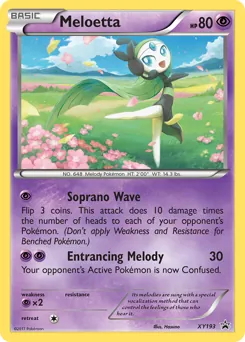 XY Black Star Promos Meloetta Pokémon card